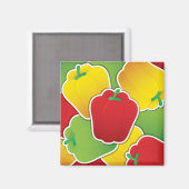 Funky Traffic light peppers Magnet (Vorderseite/Rückseite)