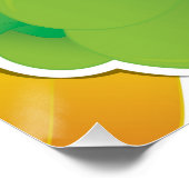 Funky Traffic light peppers Poster (Ecke)