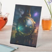 Funky Train Table Sign Sockelschild (In Situ)