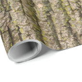 Funky Tree Bark Wrapping Paper Geschenkpapier (Rolleneckpunkt)