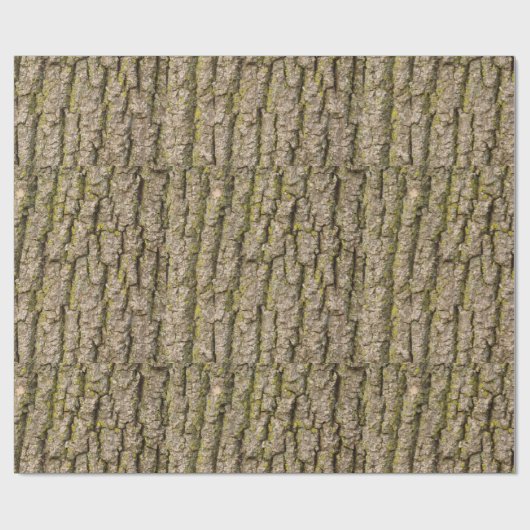 Funky Tree Bark Wrapping Paper Geschenkpapier (Flach)