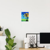 Funky Tree Of Life Acrylic Painting Poster (Heimbüro)