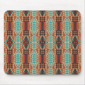 Funky Trendy Kilim Tribal Mosaik Art Pattern Mousepad (Vorne)