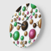 Funky Trendy Retro Abstraktes Muster Große Wanduhr (Winkel)