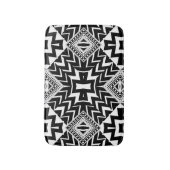 Funky Tribal Zickzack Pattern Bath Mat Badematte (Vorderseite Vertikal)