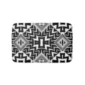 Funky Tribal Zickzack Pattern Bath Mat Badematte (Vorderseite)