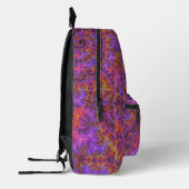 Funky Trippy Colorful Vibranaling Fraktal Bedruckter Rucksack (Links)