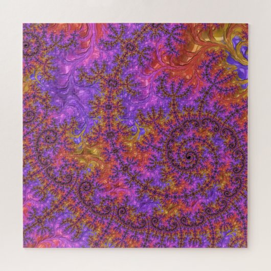 Funky Trippy Colorful Vibranaling Fraktal Puzzle (Horizontal)