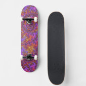 Funky Trippy Colorful Vibranaling Fraktal Skateboard (Vorne)
