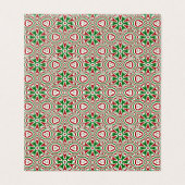 Funky Trippy Eclectic Boho Christmas Kaleidoscope (Außenseite Aufgefaltet)