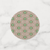 Funky Trippy Eclectic Boho Christmas Kaleidoscope Konfetti (Klein Vorderseite)