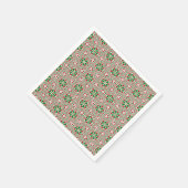 Funky Trippy Eclectic Boho Christmas Kaleidoscope Serviette (Ecke)