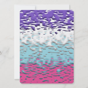Funky Trippy Ripply Groovy Multisexuelle Pride-Fla Feiertagskarte