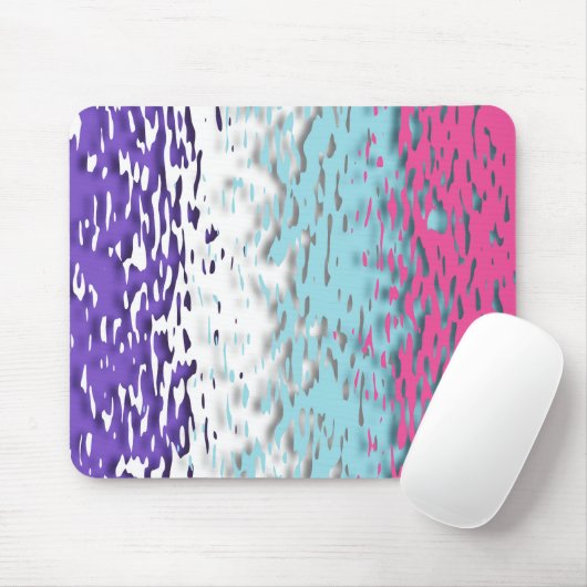 Funky Trippy Ripply Groovy Multisexuelle Pride-Fla Mousepad (Mit Mouse)