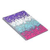 Funky Trippy Ripply Groovy Multisexuelle Pride-Fla Notizblock (Rechte Seite)