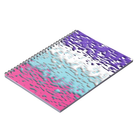 Funky Trippy Ripply Groovy Multisexuelle Pride-Fla Notizblock (Linke Seite)