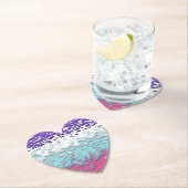 Funky Trippy Ripply Groovy Multisexuelle Pride-Fla Untersetzer (Vor Ort)