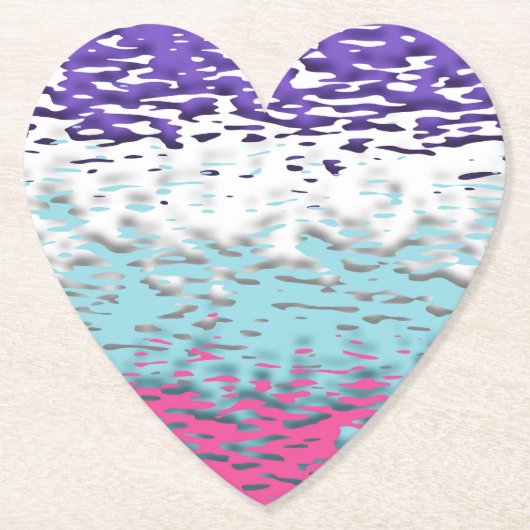 Funky Trippy Ripply Groovy Multisexuelle Pride-Fla Untersetzer (Vorderseite)