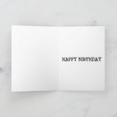 Funky trompet bunte Musik Happy Birthday Karte (Innenseite)