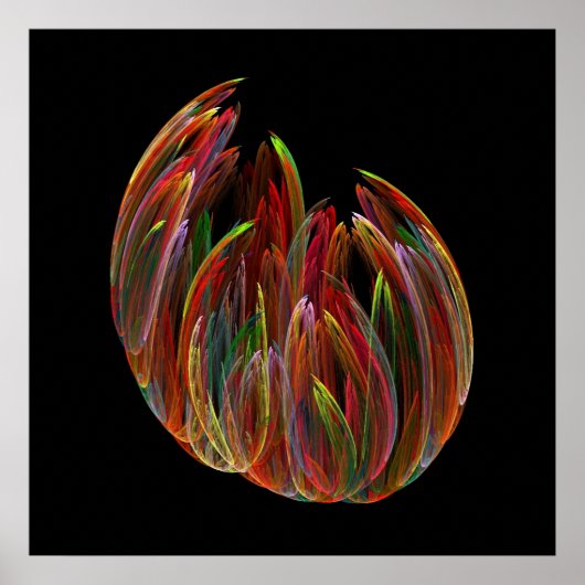 Funky Tulip Print Poster (Vorne)