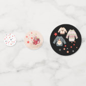 Funky Typografy Ugly Sweater Hot Chocolate Konfetti (Rückseiten)