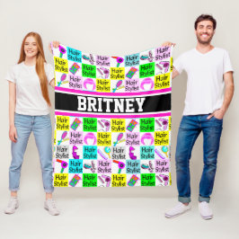 FUNKY UND CHIC PERSONALISIERT HAIR STYLISY FLEECEDECKE