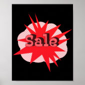 Funky und Edgy Sale Sign mit fett und lebendig Poster (Vorne)