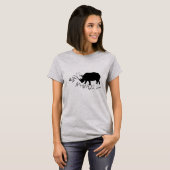 Funky und stilvoll Gerettet Rhinos T - Shirt Top (Vorne ganz)