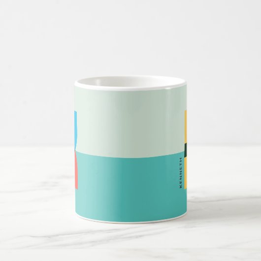 Funky Unique Letter K Personalisierte Kaffee-Tasse Kaffeetasse (Mittel)