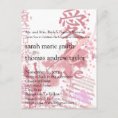 Funky UpBeat Moderne Monogram Wedding Einladung (Vorderseite)