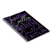 Funky Urban Name Spiral Notebook Notizblock (Rechte Seite)