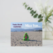 Funky Venice Beach Postcard! Postkarte (Stehend Vorderseite)