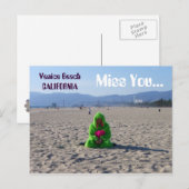 Funky Venice Beach Postcard! Postkarte (Vorne/Hinten)