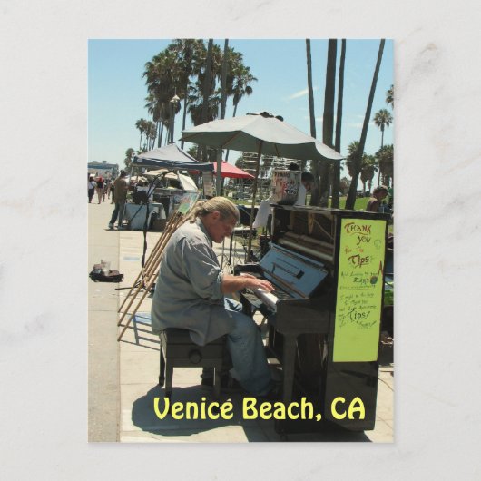 Funky Venice Beach Postcard! Postkarte (Vorderseite)
