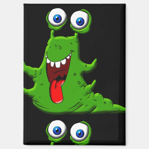 "Funky verrückter Wissenschaftler-Monster" Magnet