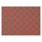 Funky verziertes schwarzes Gold+Rote Tischdecke (Vorderseite (Horizontal))