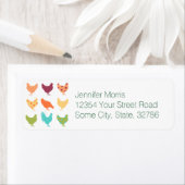 Funky Vielfarbiges Hühnermuster (Insitu)