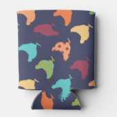 Funky Vielfarbiges Hühnermuster Dosenkühler (Rückseite)