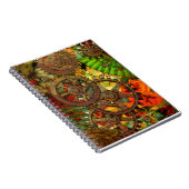 Funky viktorianisches Steampunk Notizbuch Notizblock (Rechte Seite)
