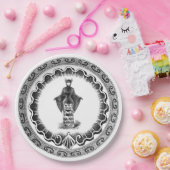 Funky Vintag Bat Lady Pappteller (Party)