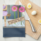 Funky Vintag Kid Altered Art Collage Geschirrtuch (Viertel Falte)