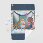 Funky Vintag Kid Altered Art Collage Golfhandtuch (Insitu)