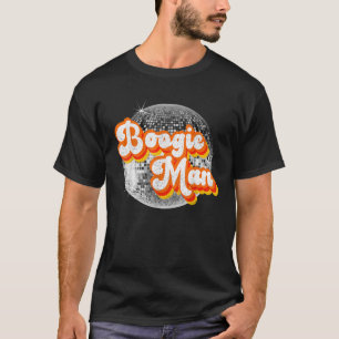 Funky Vintag Retro Disco Mirror 70er Boogie Man Pa T-Shirt