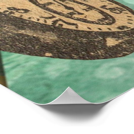 Funky Vintag Strongman 40. Geburtstag Poster (Ecke)