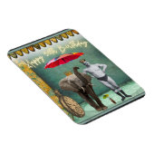 Funky Vintag Strongman 50. Geburtstag Magnet (Rechte Seite)