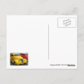 Funky Vintage Car Postcard! Postkarte (Rückseite)