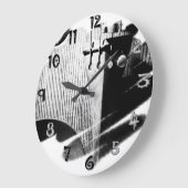 Funky Violin Wall Clock Große Wanduhr (Winkel)