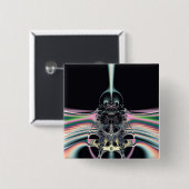 Funky Vogel Button (Vorne & Hinten)