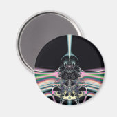 Funky Vogel Magnet (Vorderseite/Rückseite)