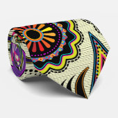 Funky Volkskunst-Krawatte Krawatte (Gerollt)